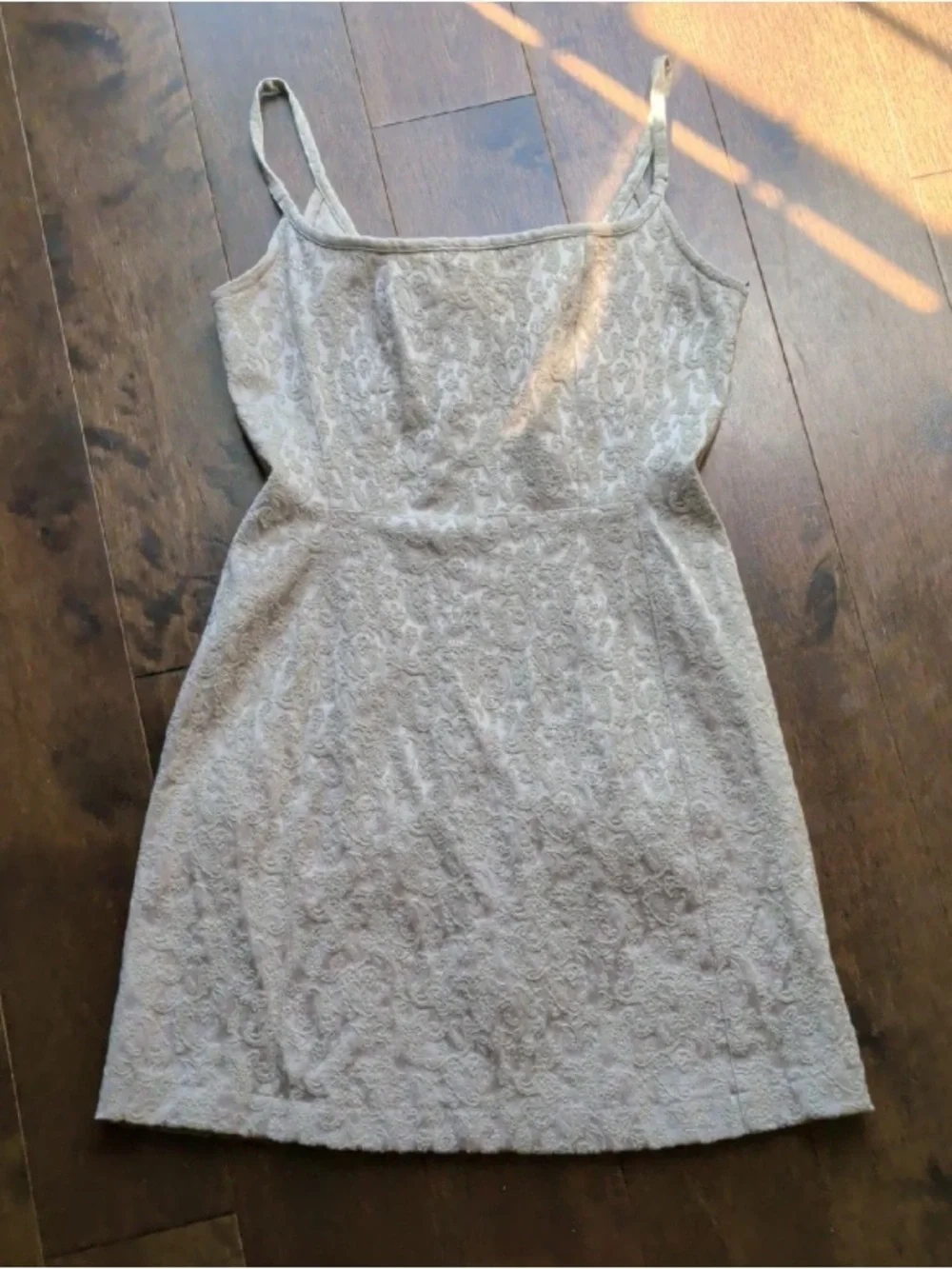 Express Cream Lace‎ Spaghetti Strap Dress